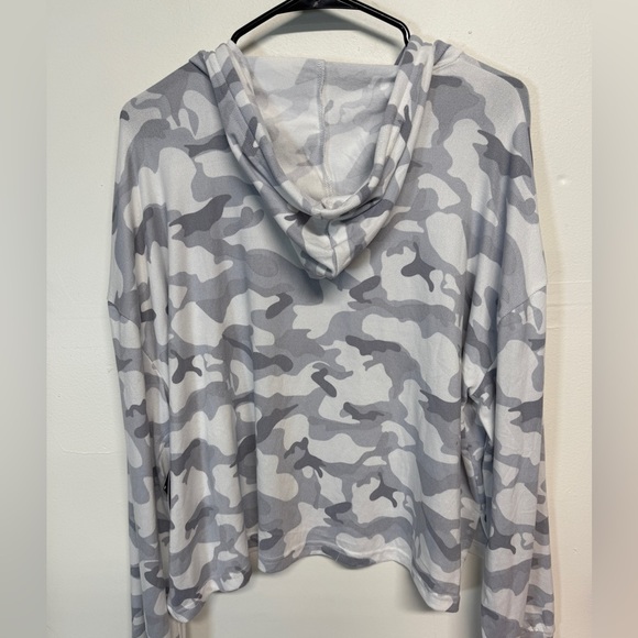 Concepts Sports Ladies Grey Hooded Sweatshirt Size XL - Picture 2 of 4